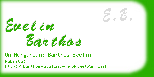 evelin barthos business card